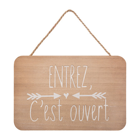 Plaque de porte Krystel 25 x 17 cm assorti