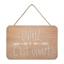 Plaque de porte Krystel 25 x 17 cm assorti