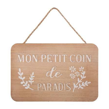 Plaque de porte Krystel 25 x 17 cm assorti