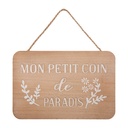 Plaque de porte Krystel 25 x 17 cm assorti