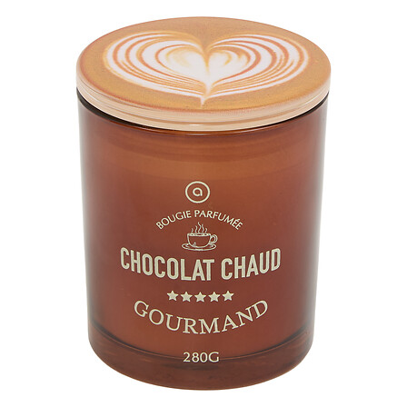 Bougie parfumée Fra 280 g pot verre assorti