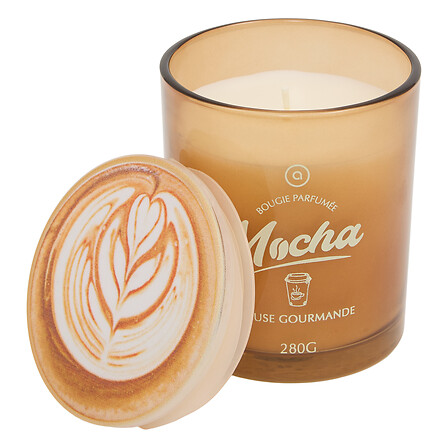 Bougie parfumée Fra 280 g pot verre assorti