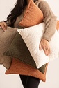 Coussin bouclette Soana 30 x 50 cm ivoire