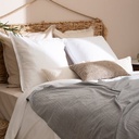 Coussin bouclette Soana 30 x 50 cm ivoire
