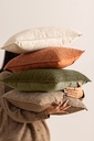 Coussin bouclette Soana 30 x 50 cm ivoire