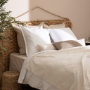 Coussin bouclette Soana 30 x 50 cm ivoire