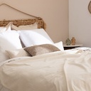 Coussin bouclette Soana 30 x 50 cm ivoire