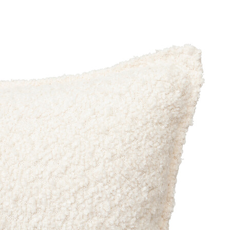 Coussin bouclette Soana 30 x 50 cm ivoire