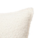 Coussin bouclette Soana 30 x 50 cm ivoire