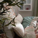 Coussin bouclette Soana 30 x 50 cm ivoire