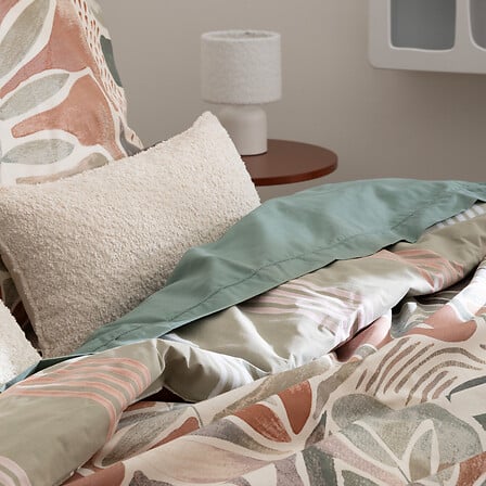 Coussin bouclette Soana 30 x 50 cm ivoire