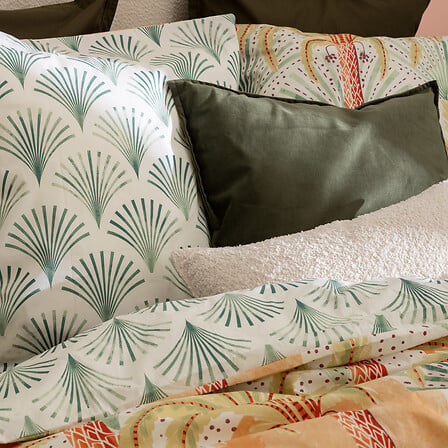 Coussin bouclette Soana 30 x 50 cm ivoire