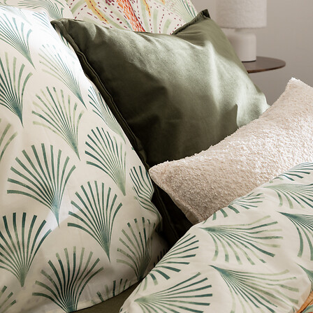 Coussin bouclette Soana 30 x 50 cm ivoire