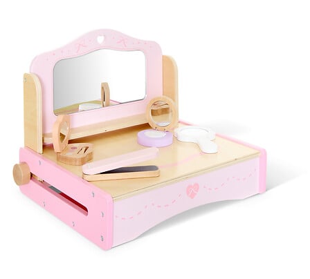 Jeu Liam coiffeuse de table et accessoires bois