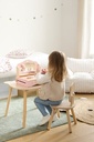 Jeu Liam coiffeuse de table et accessoires bois