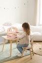 Jeu Liam coiffeuse de table et accessoires bois