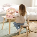 Jeu Liam coiffeuse de table et accessoires bois