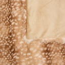 Plaid fourrure 3D imprimé Zephy 120 x 160 cm caramel