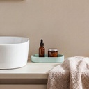 5Five Plateau Décoratif Ovale Strio Grès Vert Céladon