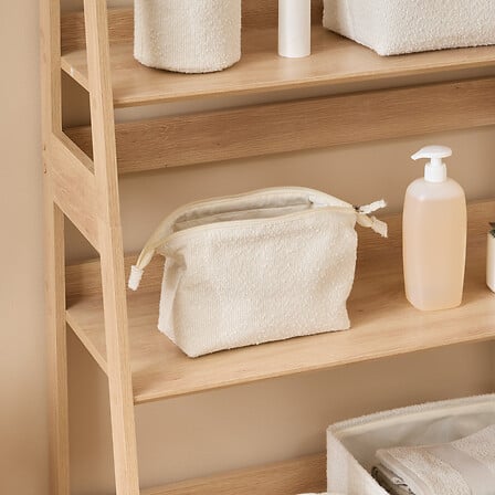 5Five Trousse de toilette Bouclette Polyester Blanc
