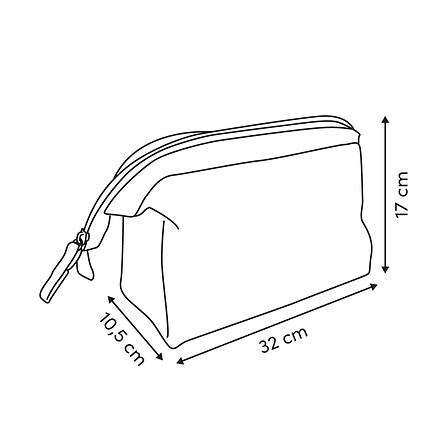 5Five Trousse de toilette Bouclette Polyester Blanc