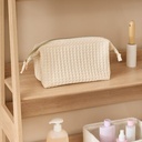 5Five Trousse de Toilette Waffle Coton Beige