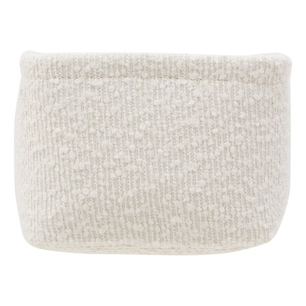 5Five Lot 2 Paniers Rangement Bouclette Rectangulaires Blanc