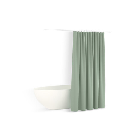 5Five Rideau de Douche Colorama Vert Céladon 180x200 cm