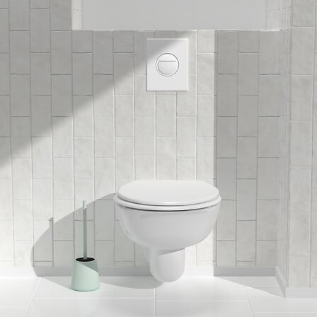 5Five Brosse WC Colors Caoutchouc Vert Céladon