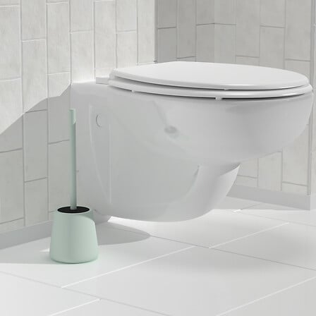 5Five Brosse WC Colors Caoutchouc Vert Céladon