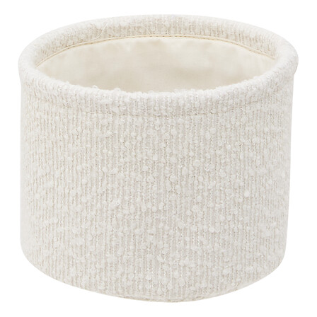 5Five Simply Smart Lot de 3 Paniers Rangement Bouclette Polyester Blanc