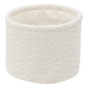 5Five Simply Smart Lot de 3 Paniers Rangement Bouclette Polyester Blanc