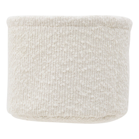 5Five Simply Smart Lot de 3 Paniers Rangement Bouclette Polyester Blanc
