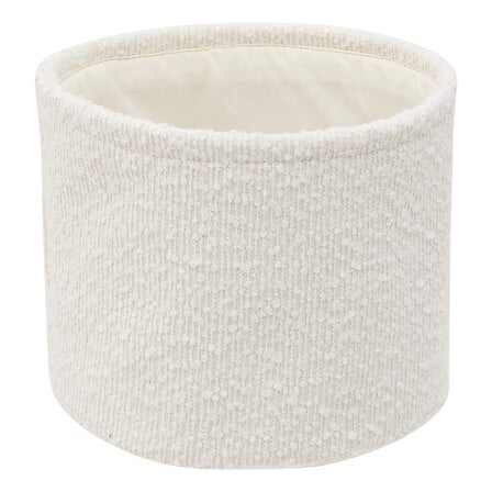 5Five Simply Smart Lot de 3 Paniers Rangement Bouclette Polyester Blanc