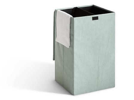 5Five Corbeille Linge Colorama 74L Pliable Vert Céladon Couvercle