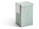 5Five Corbeille Linge Colorama 74L Pliable Vert Céladon Couvercle