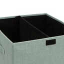 5Five Corbeille Linge Colorama 74L Pliable Vert Céladon Couvercle
