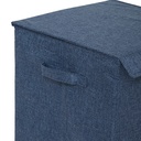 Panier à linge 5Five Colorama 74L bleu avec couvercle