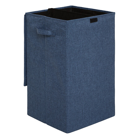 Panier à linge 5Five Colorama 74L bleu avec couvercle