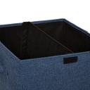 Panier à linge 5Five Colorama 74L bleu avec couvercle