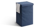 Panier à linge 5Five Colorama 74L bleu avec couvercle