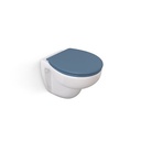 5Five Abattant WC Couleurs Bleu Pétrole MDF Ovale Fermeture Standard Universel