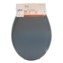 5Five Abattant WC Couleurs Bleu Pétrole MDF Ovale Fermeture Standard Universel