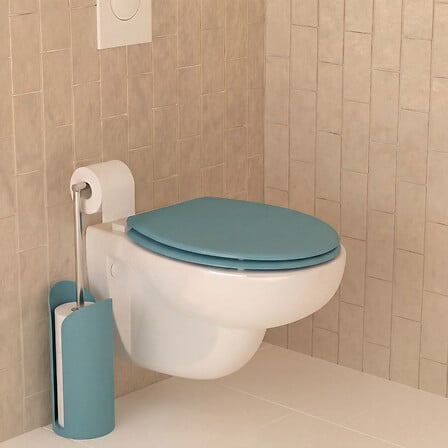 5Five Dérouleur papier WC avec réserve Vert Céladon Acier Inoxydable