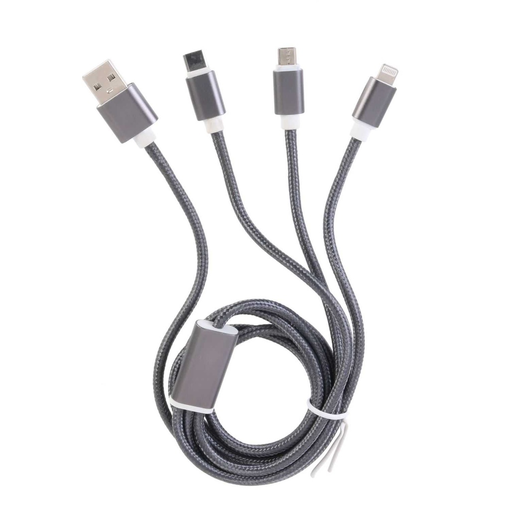 CABLE CHARGE TYPE C MICRO USB 3EN1 M24