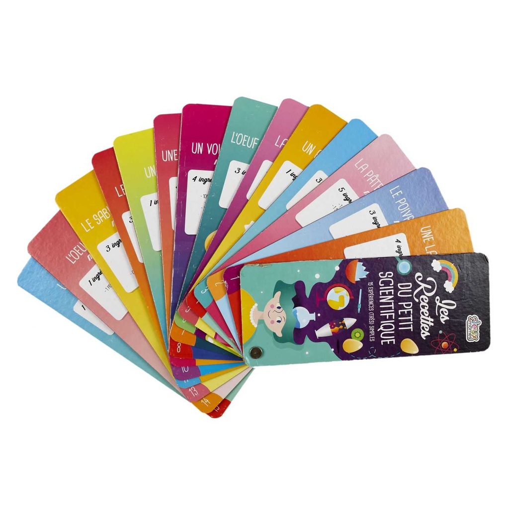 CARTES EDUCATIVES RECETTES DU SCIENTIFIQUE M24