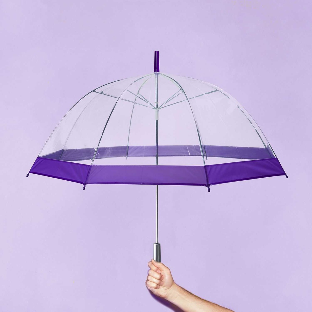 PARAPLUIE LONG DOME TRANSPARENT 80CM M24