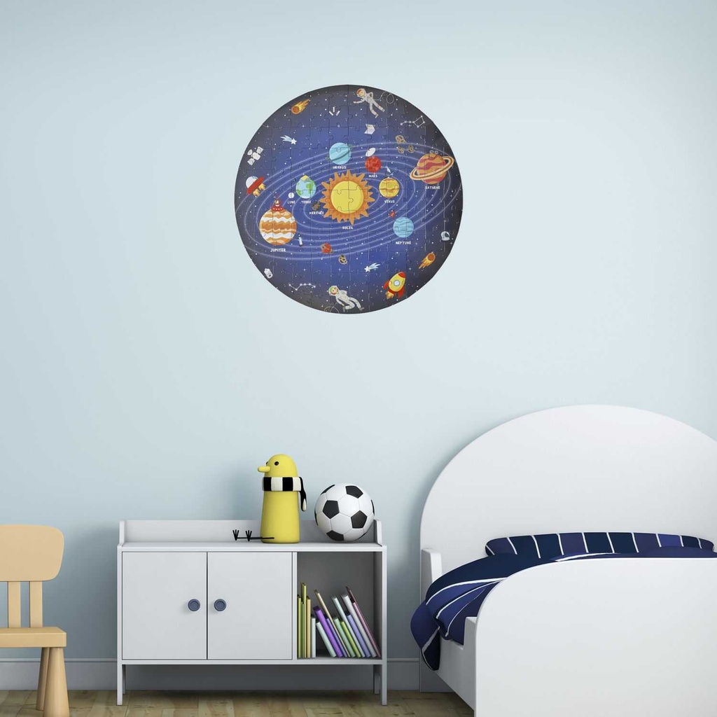 PUZZLE ROND SYSTEME SOLAIRE 100 PIECES M12