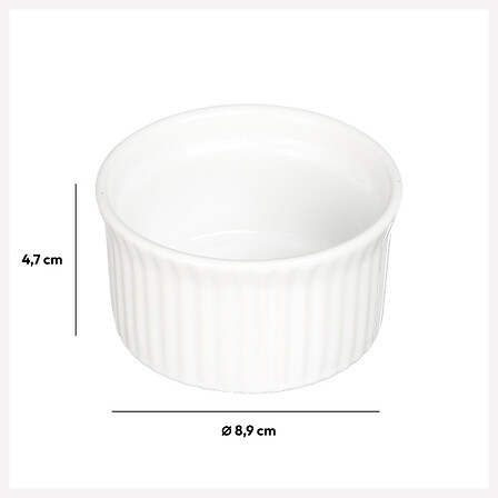 RAMEQUIN 9CM CERAM BLANC      
