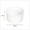 RAMEQUIN 9CM CERAM BLANC      